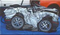 crushed car