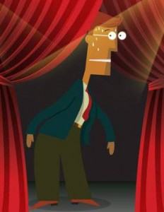 nervous stage fright