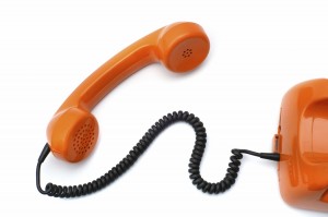 orange telephone