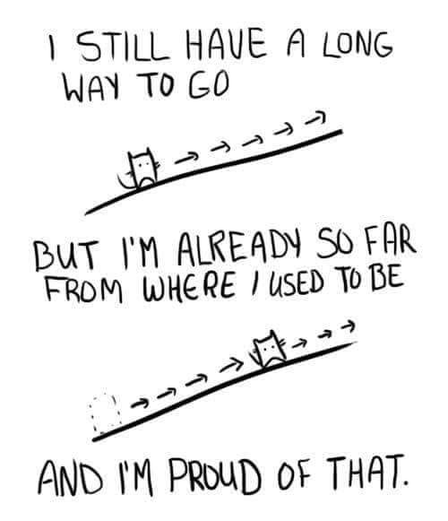 Setting Goals, Struggling, and Climbing to New Successes 2 long way to go