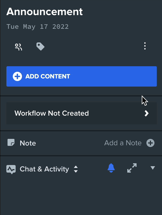 Opal gif add content