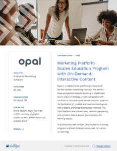 Opal + Skilljar Case Study
