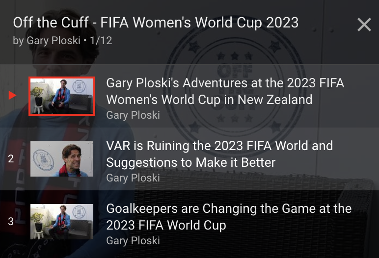 Off the Cuff – A Mini-Series of Reaction Videos at the FIFA 2023 World Cup